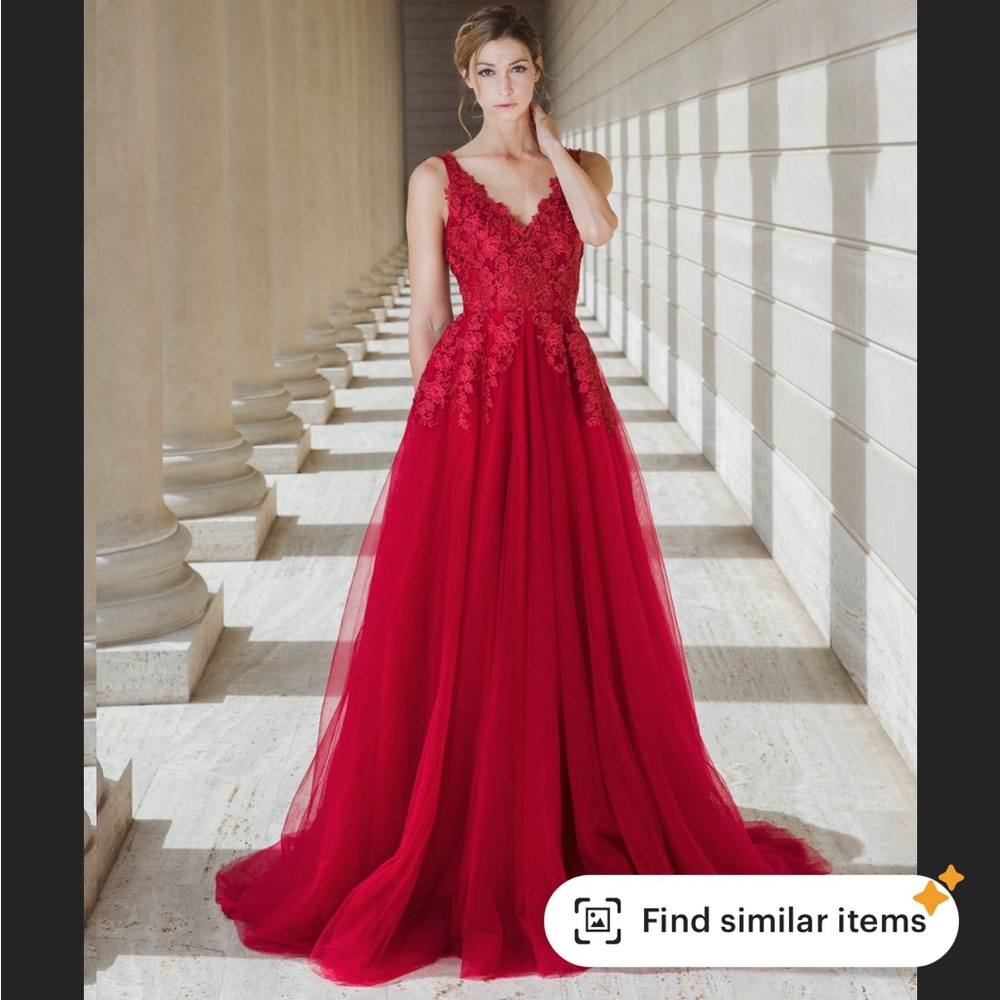 Selenahuanbridal Red Wedding Dress / Formal Gown